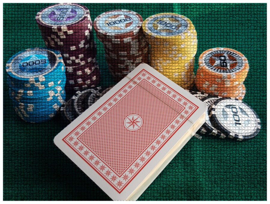 Karte za Poker Dal Negro 100% PVC - crvene - Slika 2