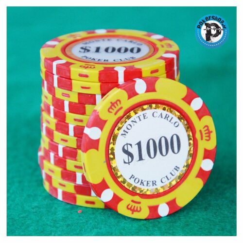 Poker Chip Monte Carlo vrijednosti 1000
