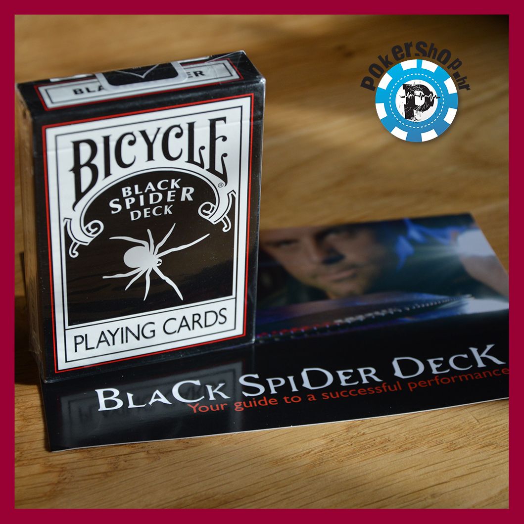 Pokershop Bicycle Black Spider Front Jpg