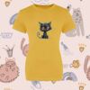 Seamless Pattern With Cute Funny Cats. Vector Illustration. It Can Be Print And Used As Wallpaper, Packaging, Wrapping Paper, Fabric And Etc.