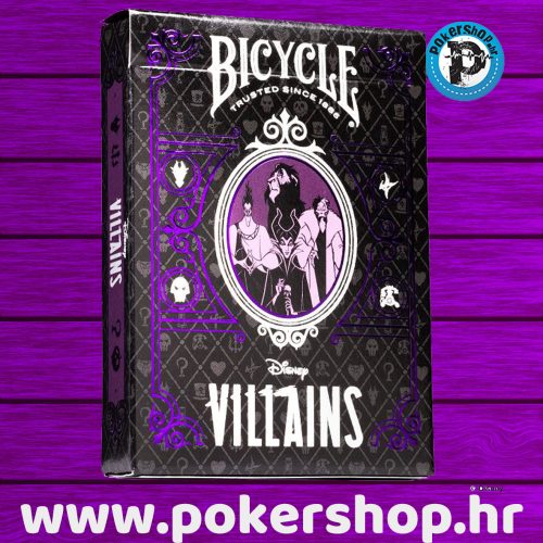 Bicycle villains purple pokershop hr 1