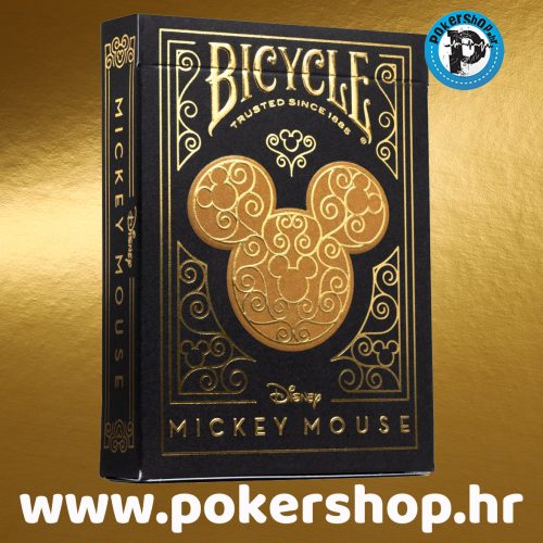 Bicycle black and gold mickey pokershop hr