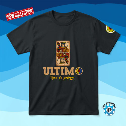Ultimo karta black majica front