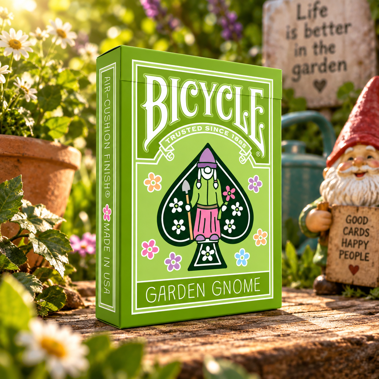 Bicycle garden gnome